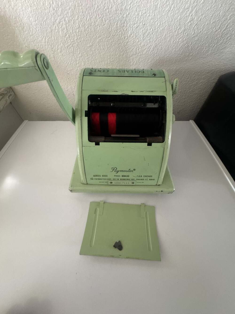 Vintage Paymaster Ribbon Writer Check Protector Machine - Picture 14 of 15